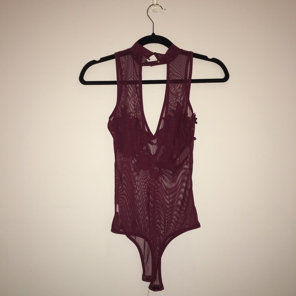 Mesh & Lace Bodysuit (XS) - Picture 2 of 4